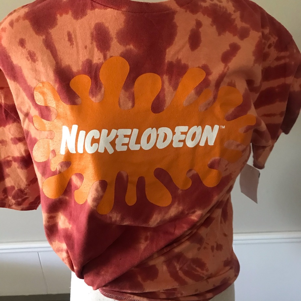 Vintage 90’s Nickelodeon Tee Shirt Tie Dyed